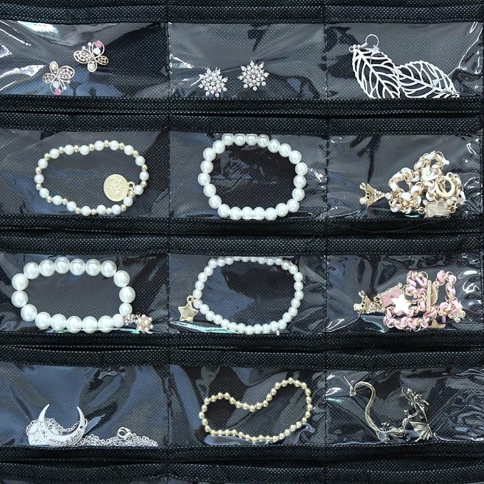 BB Brotrade Hanging Jewelry Organizer, Accessories Organizer, 80 Pocket - Image 3