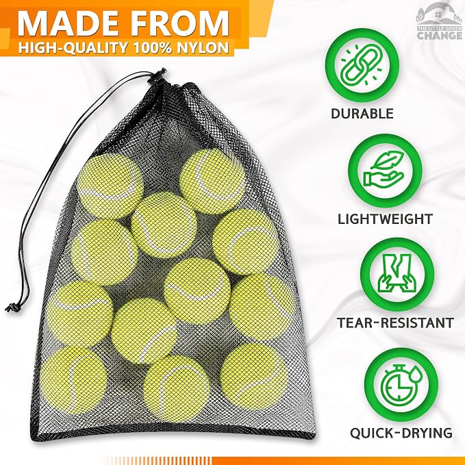 12 Pcs Mesh Laundry Bags Drawstring, 12.6x15.5 In, Nylon | Mesh Bags - Image 3