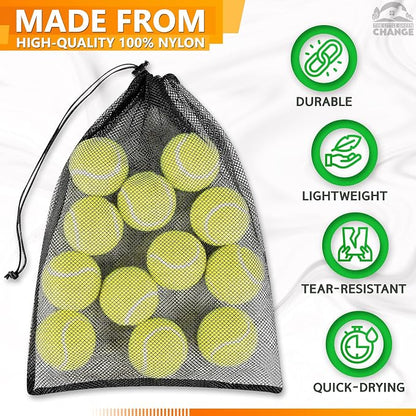 12 Pcs Mesh Laundry Bags Drawstring, 12.6x15.5 In, Nylon | Mesh Bags - Image 3