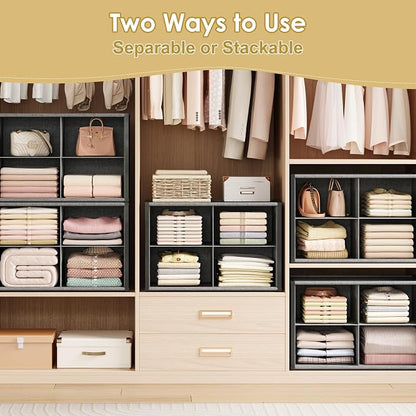 8-Cube Stackable Closet Storage & Organization Systems, Blankets and Bags in - Image 4