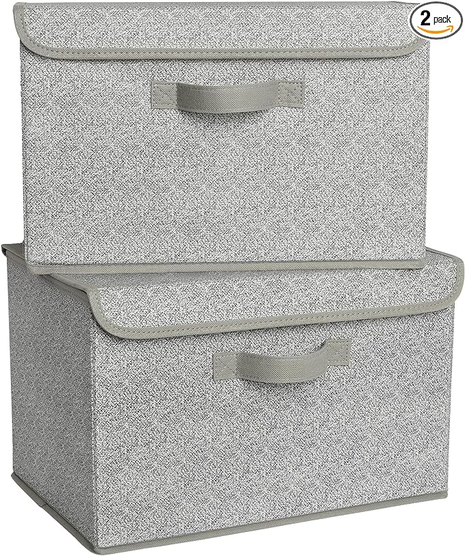 GRANNY SAYS Storage Boxes with Lids, Fabric Storage Bins, Keepsake Box by GRANNYSAYS