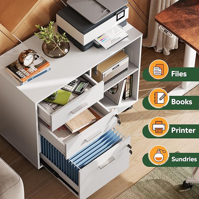 DEVAISE 3-Drawer File Cabinet - Image 5