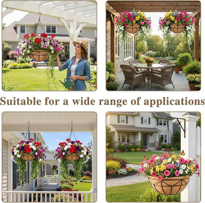EIMQUVW 4 Pack Hanging Planters - Image 3
