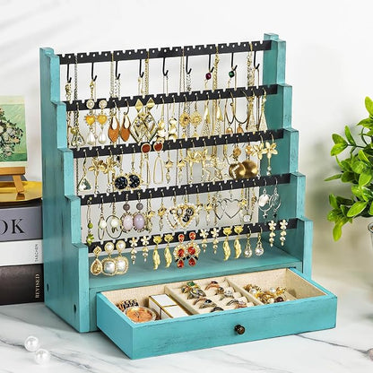 Pinzoveco Earring Organizer, 5 Layer Earring Holder Organizer - Image 2