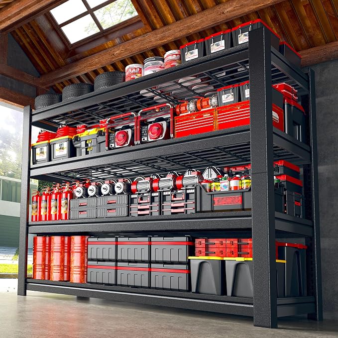 40.1" W Garage Shelving 4 Tier Heavy Duty Shelving 2280LBS Adjustable Garage by Unknown