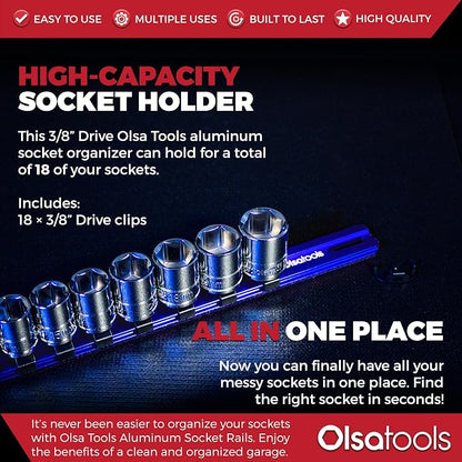 Olsa Tools Aluminum Socket Organizer - Image 2