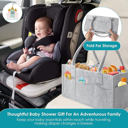 Cute Castle 2 Pack Diaper Caddy Organizer - Image 6