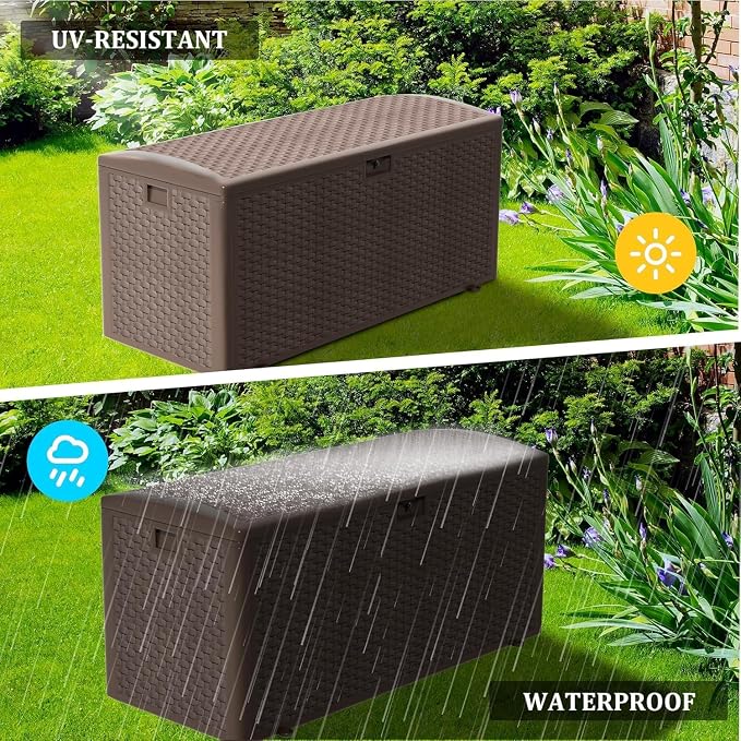 180 Pro Gallon Deck Box, Outdoor Storage Box Lockable, Waterproof - Image 5