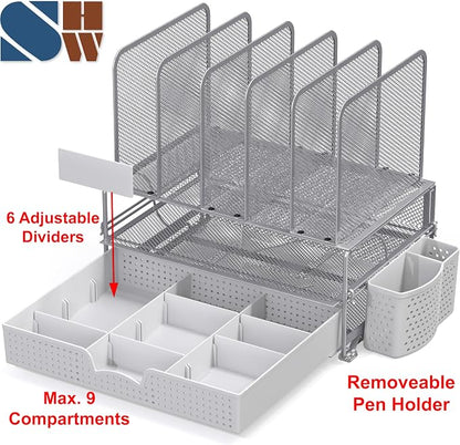 Simple Houseware Mesh Desk Organizer - Image 3