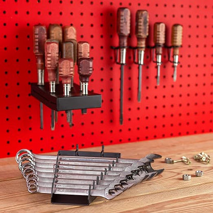 Pegboard Screwdriver and Wrench Holder Set Peg Board Accessories, Organize - Image 3