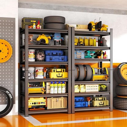Storage Shelves, Garage Metal Shelving Unit 35"W x 18"D x 82"H, 6-Tier - Image 4