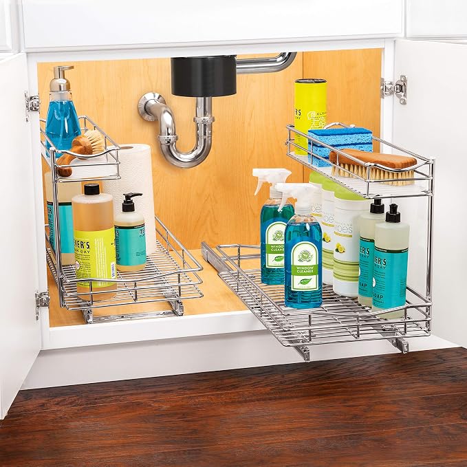 LYNK PROFESSIONAL® Pull Out Under Sink Kitchen Cabinet Organizer - Image 8