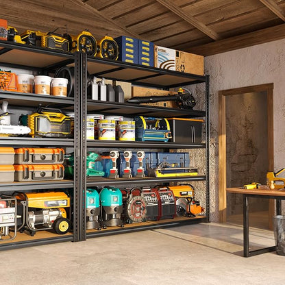 48" W Garage Shelving Heavy Duty 2800LBS Garage Storage Shelves, 5 Tier - Image 8