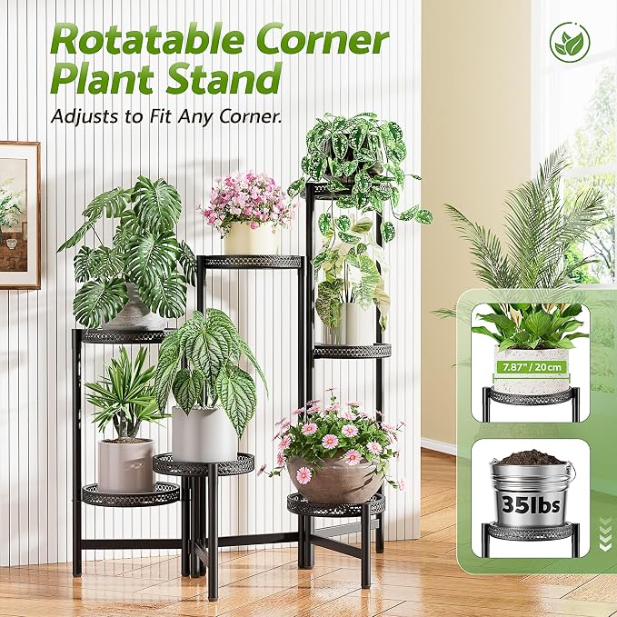 Stand Plants, 7 Tier Metal Plant Stands - Image 2
