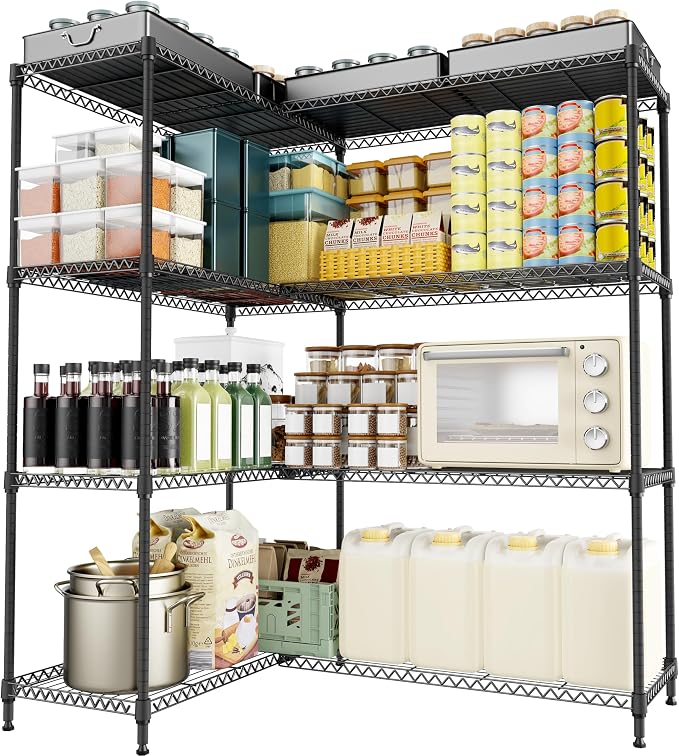 4 Tiers Storage Shelves Load 1200LBS, Metal Shelving Wire Metal Shelving Unit by MEIGAOPLASTICANDMETALHKCOLIMITED
