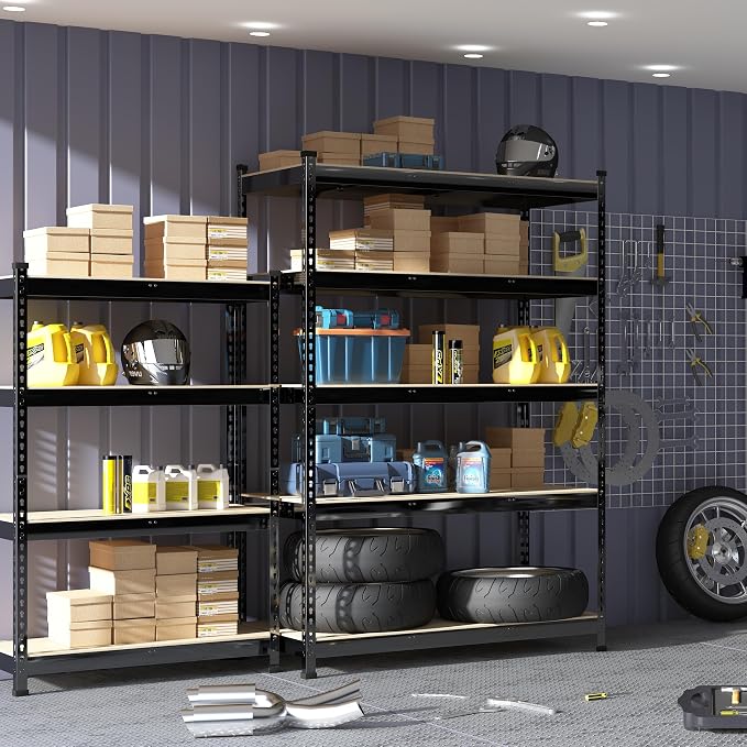 PrimeZone 47" W x 23.6" D x 71" H Large Heavy Duty Storage Shelves - Image 2