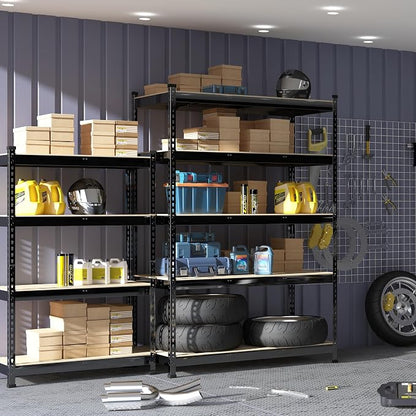 PrimeZone 47" W x 23.6" D x 71" H Large Heavy Duty Storage Shelves - Image 2