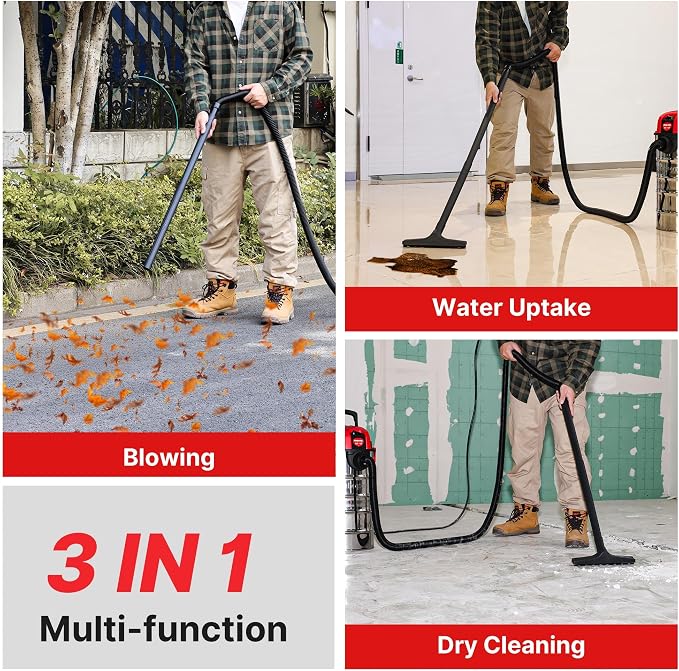 Shop-Vac 6 Gallon 4.0 Peak HP Wet/Dry Vacuum, Wall Mountable Compact Shop Vacuum - Image 4