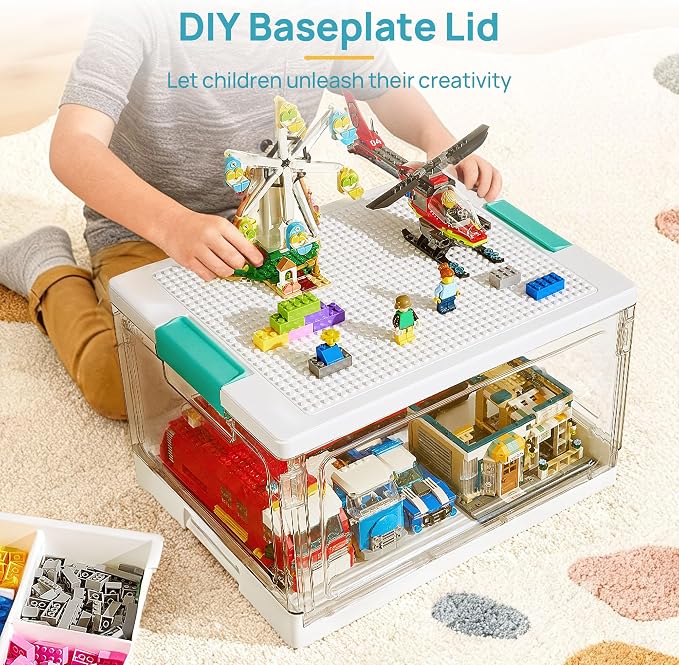 Vtopmart 24 QT Clear Plastic Storage Box - Image 4