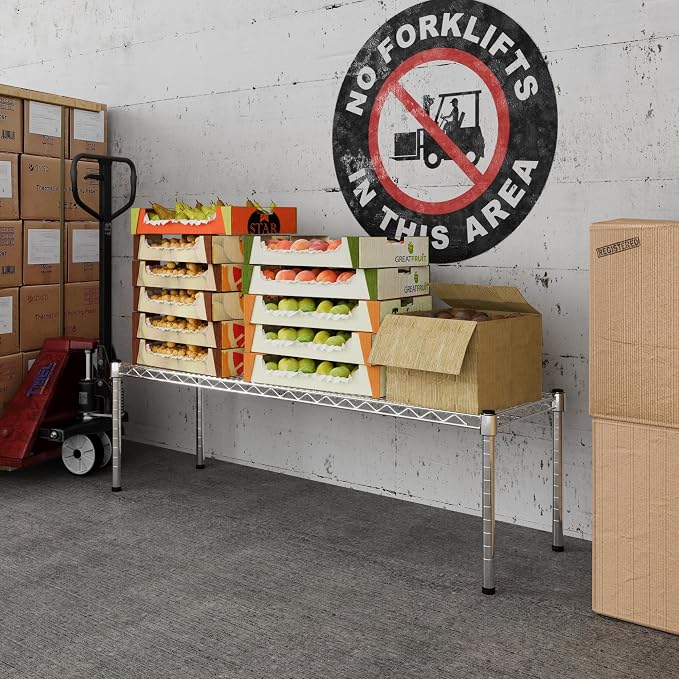 14" Deep x 48" Wide x 14" Height Wire Shelving Kit | 1-Tier | NSF Commercial - Image 5