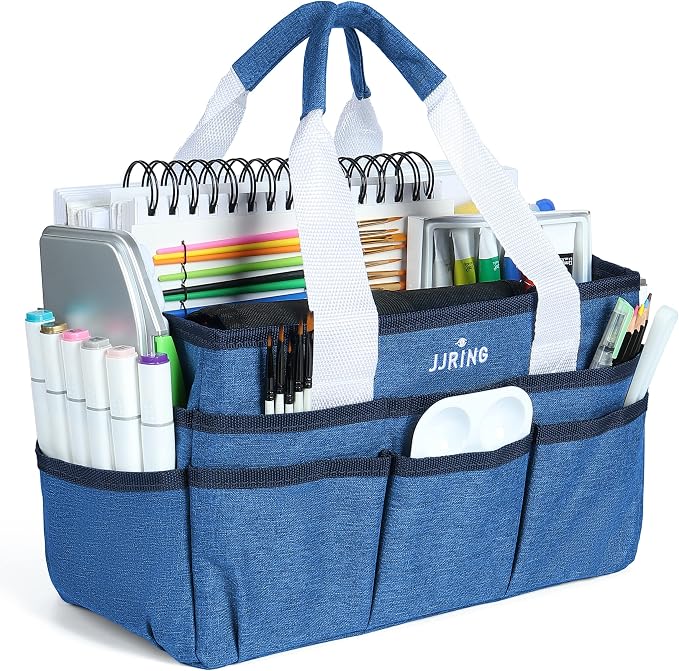 JJRING Craft Organizer Tote Bag, Art Storage Caddy by JJRING