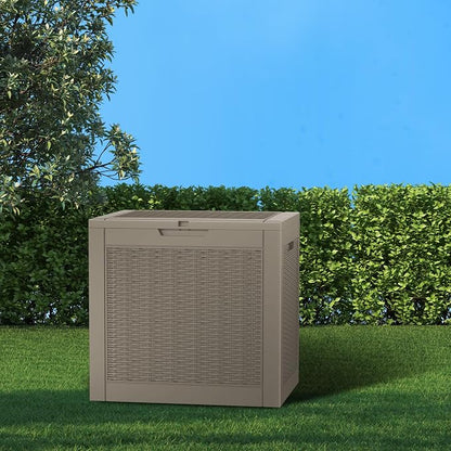 Resin Deck Box - 31 Gallon Lockable Outdoor Storage, Water-Resistant - Image 3