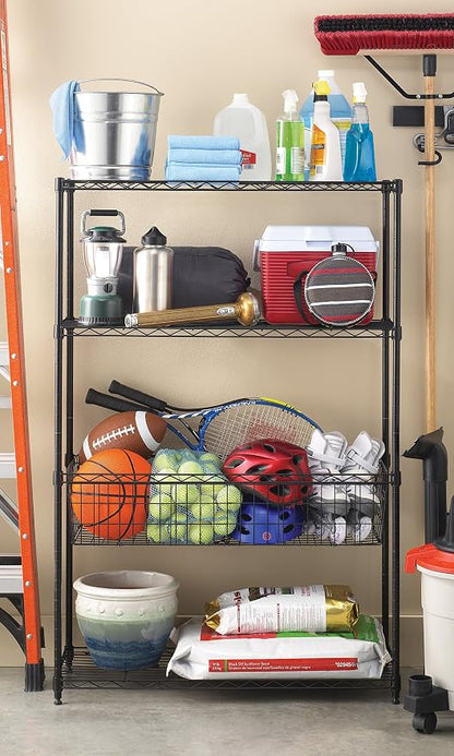 Whitmor 4-Wire Shelving Unit, Metal Storage Shelves - Image 2