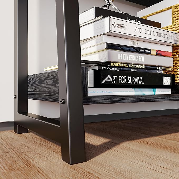 IRONCK Industrial Bookshelf 5-Tier 31.5 in Wide, Bookcase Ladder Shelf - Image 5