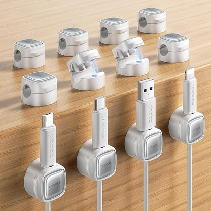 12 Pack Magnetic Cable Clips – Cord Organizer & Holder, Toocki Adhesive Cable by toocki