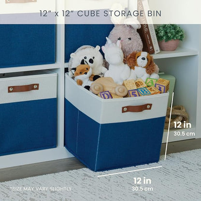 OrganiHaus 12" x 12" x 12" Fabric Cube Storage Bins - Image 2