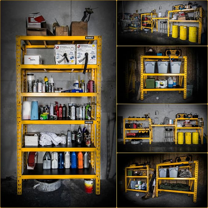 DEWALT 4-Foot Tall, 3-Shelf Industrial Workshop/Garage Storage Rack, Total - Image 2