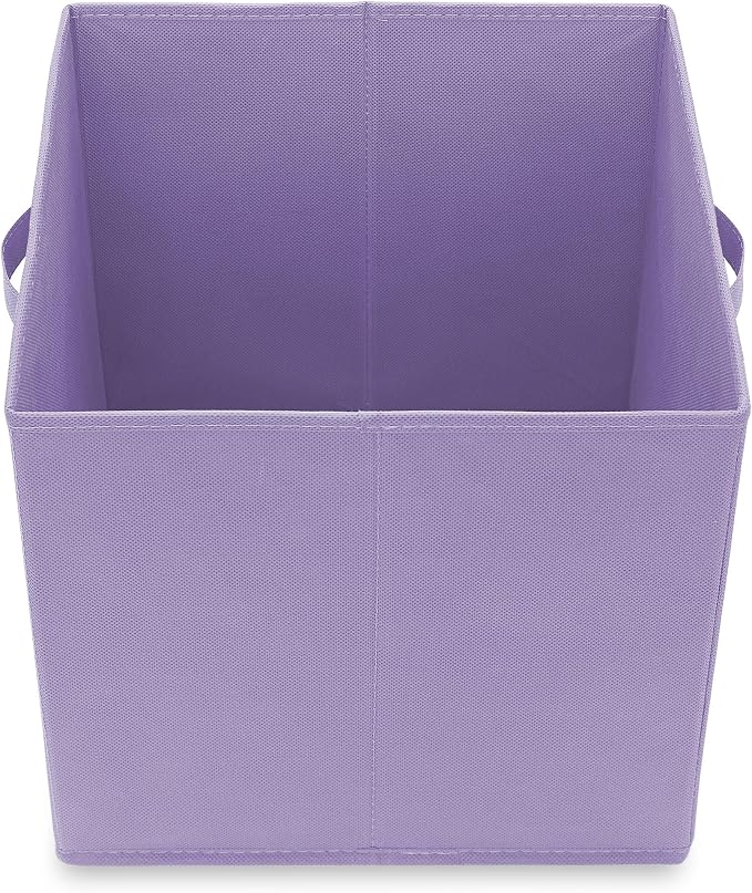 Casafield Set of 6 Collapsible Fabric Cube Storage Bins, Lavender - Image 4