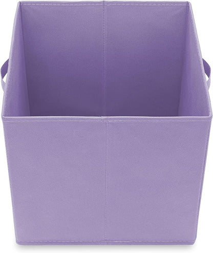 Casafield Set of 6 Collapsible Fabric Cube Storage Bins, Lavender - Image 4