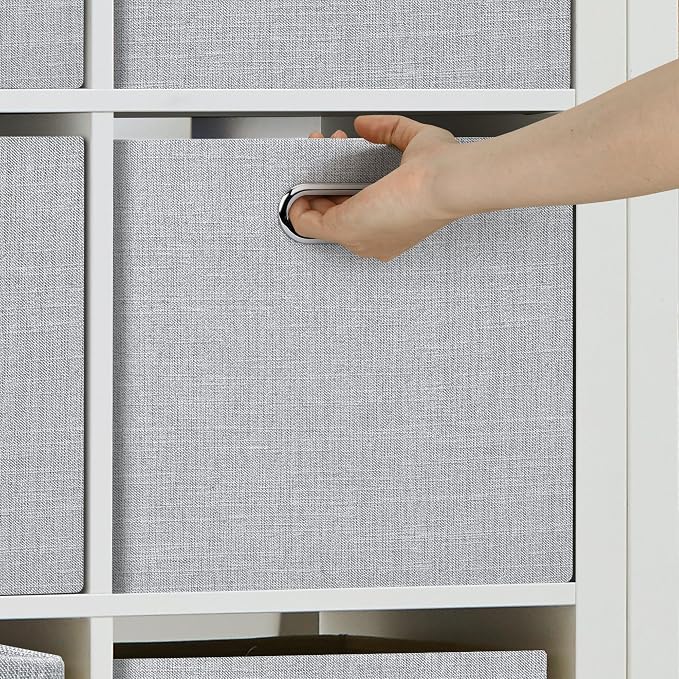 Posprica 15.12"x12.13"x12.01" Storage Cube Bins, Linen Decorative Closet - Image 6