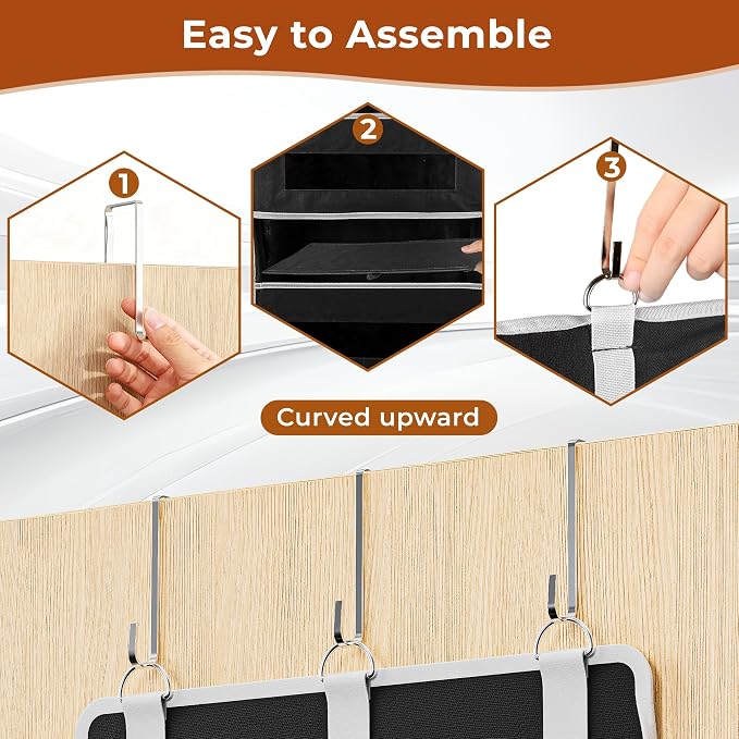 2 Pcak 5 Tier Over The Door Organizer - Image 6
