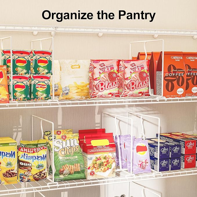 Wire Shelf Dividers for Closet: Tall 16 Pack 12-Inch Deep Adjustable Organizer - Image 8