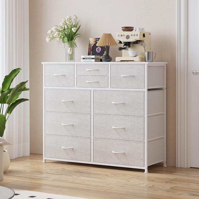 LUMTOK 10 Drawers Dresser with Fabric Bins - Image 2