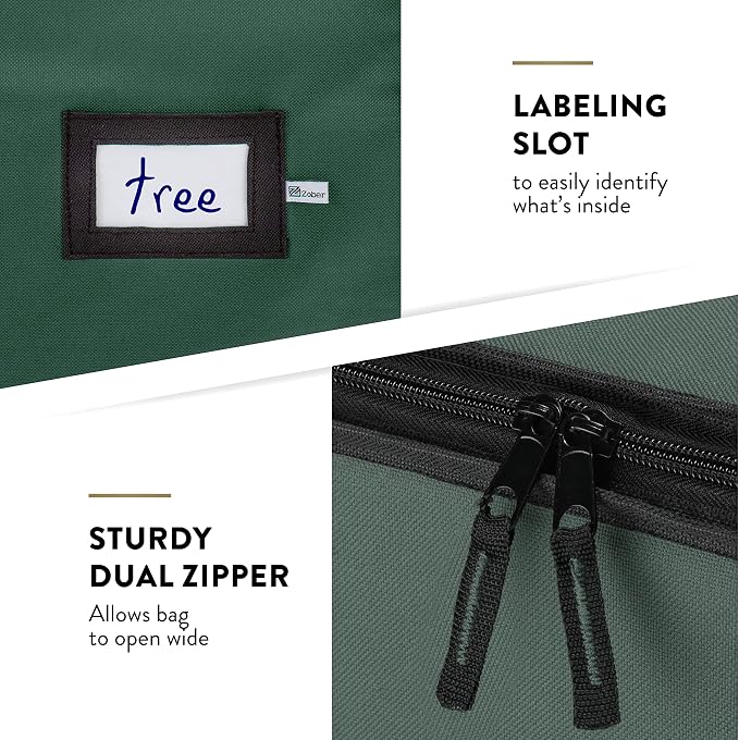 ZOBER 600D Oxford Fabric Rolling Christmas Tree Storage Bag - Image 7