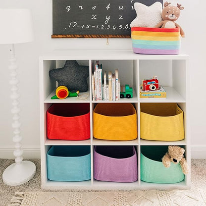 OrganiHaus Rainbow Woven Storage Baskets - Image 8