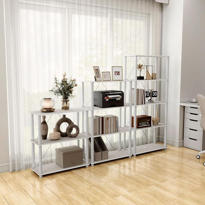 Homes: Inside + Out Apexa Modern 5-Tier Wide Shelving Units, Collectibles - Image 13