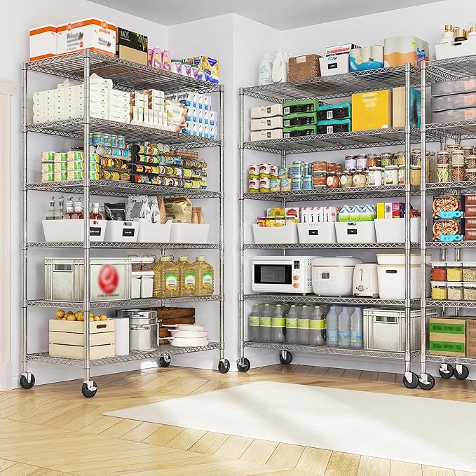 Romorgniz 6-Tier Rolling Storage Shelves - Image 2