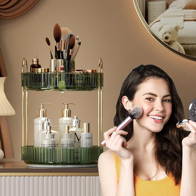 YCIA&DONE Rotating Makeup Organizer - Image 2