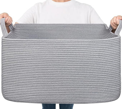Goodpick Large Toy Basket for Blankets, Baby Laundry Basket, Storage Baskets by Goodpick
