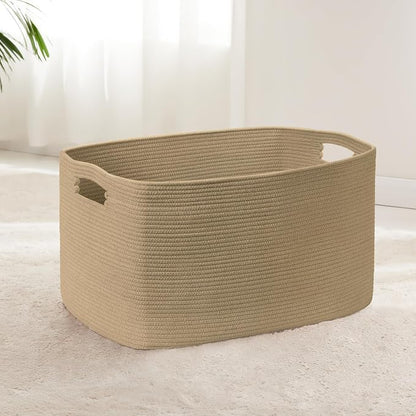 72L Large Wicker Laundry Basket by SunNewt