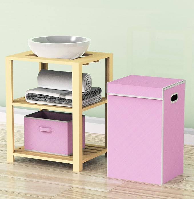 Simple Houseware Foldable Laundry Hamper Basket - Image 2