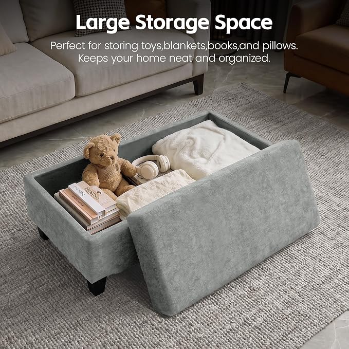 GENTEACO 45" Storage Ottoman Bench - Image 3