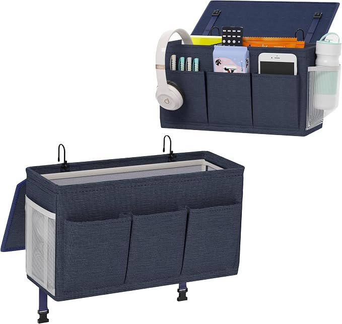 Dual-purpose Bedside Caddy Bedside Organizer, Bed Caddy by Edudif
