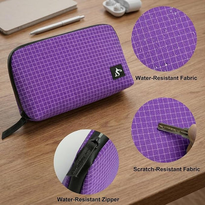 simtoper Small Electronics Organizer Travel Case – Slim Travel Cable Pouch - Image 3
