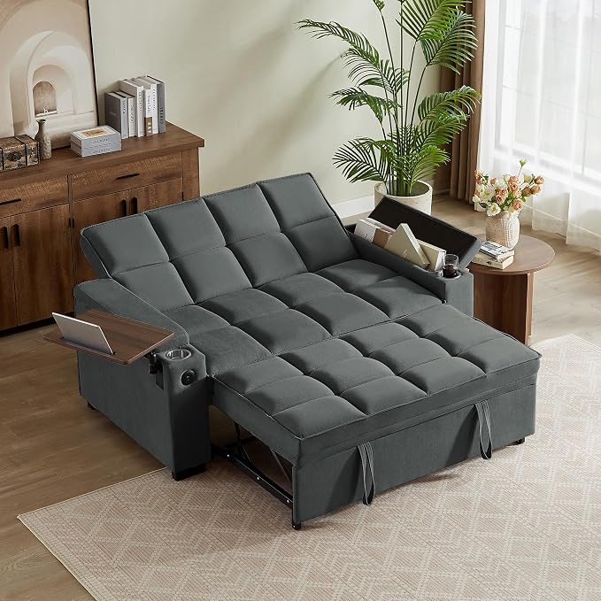 hansones 65" 3-in-1 Sofa Bed, Pull Out Sleeper Sofa by hansones