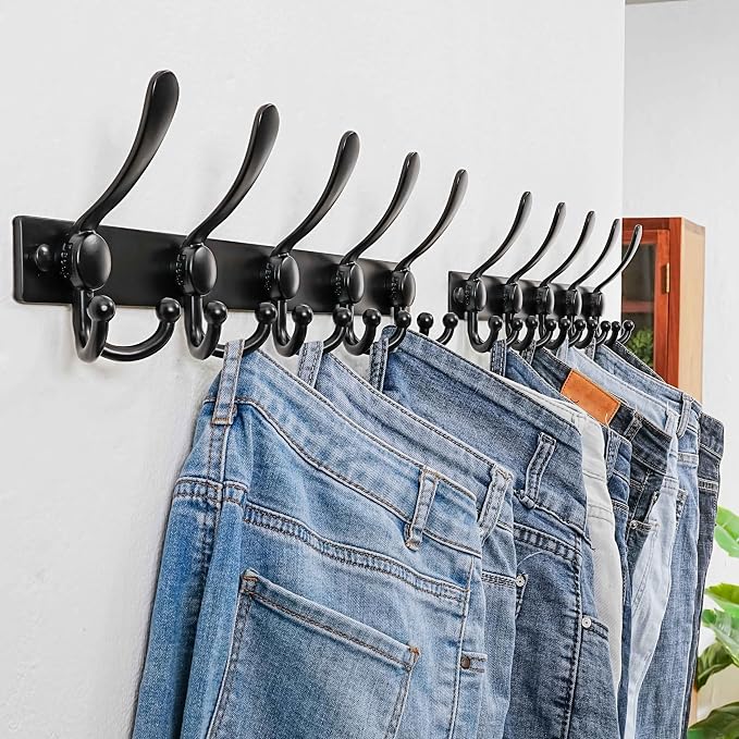 Dseap Coat Rack Wall Mount 2.0 Pro: Heavy Duty 300% Thicker, Stainless Steel - Image 3